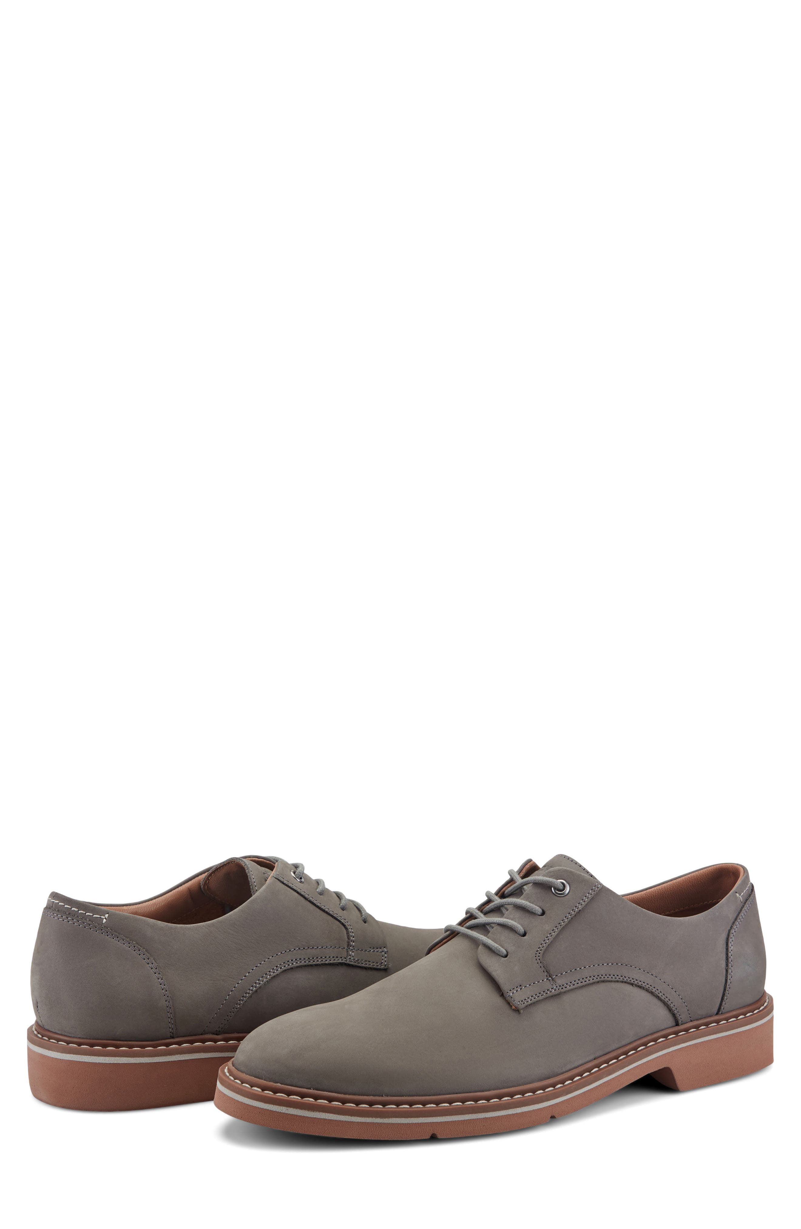 Rockport Foley Plain Toe Derby, Alternate, color, Medium Gray