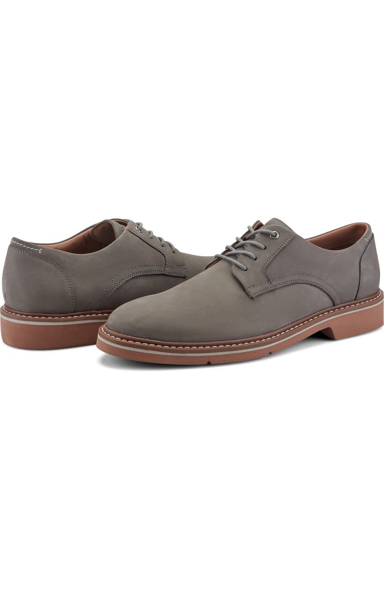 Rockport Foley Plain Toe Derby, Alternate, color, Medium Gray