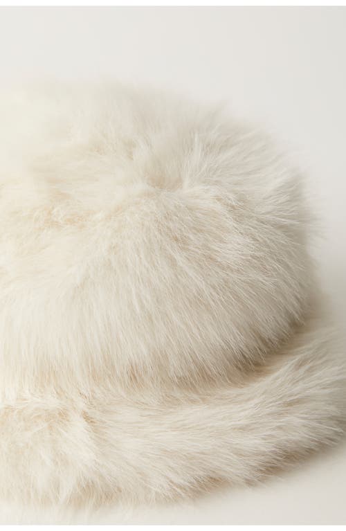 Free People Ice Queen Faux Fur Bucket Hat In Neutral