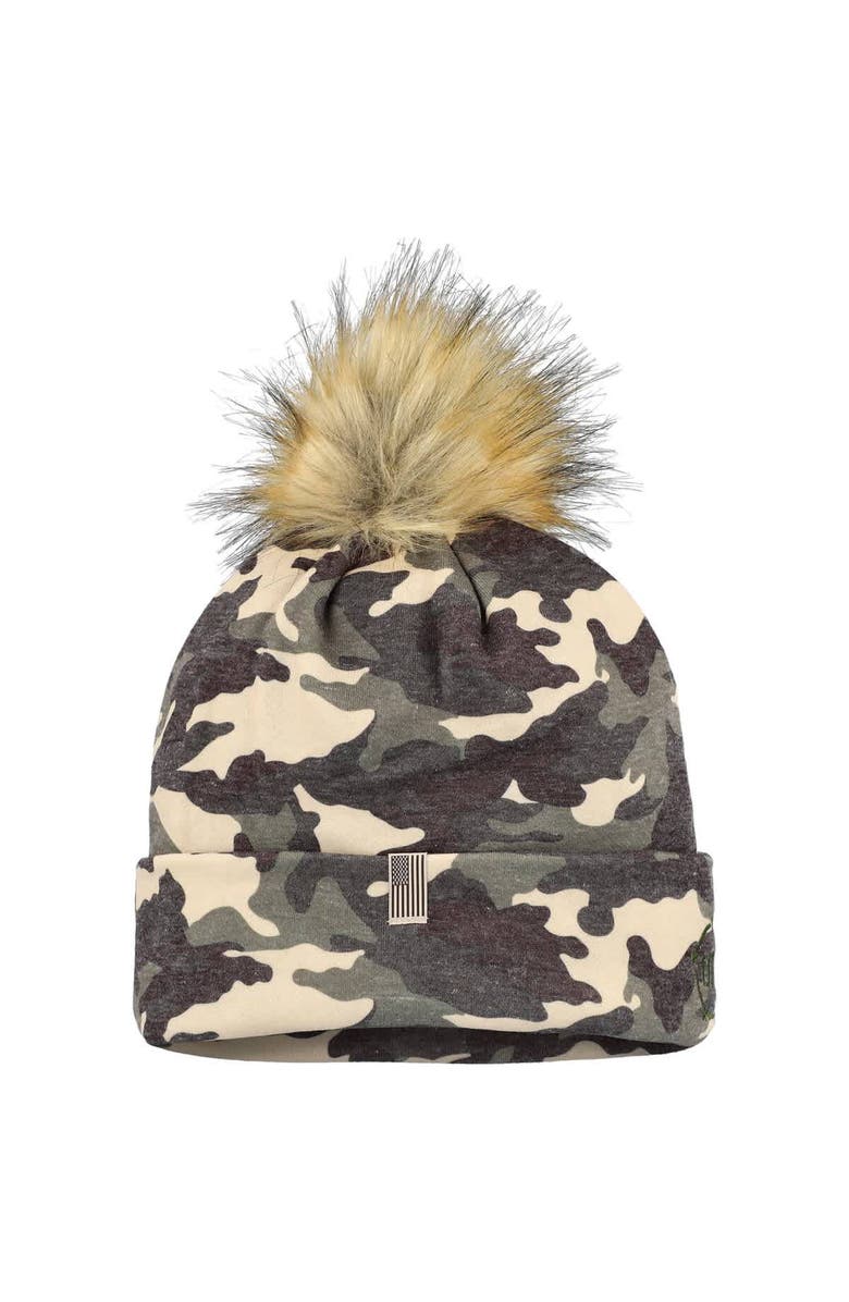 TOP OF THE WORLD Men's Top of the World Camo Kentucky Wildcats OHT Military Appreciation Cuffed Knit Hat with Pom, Alternate, color, Camo