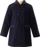 Rachel Riley Velvet Trim Dress Coat