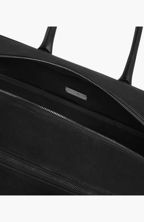 Aviteur Cristallo Nubuck Weekend Bag In Black