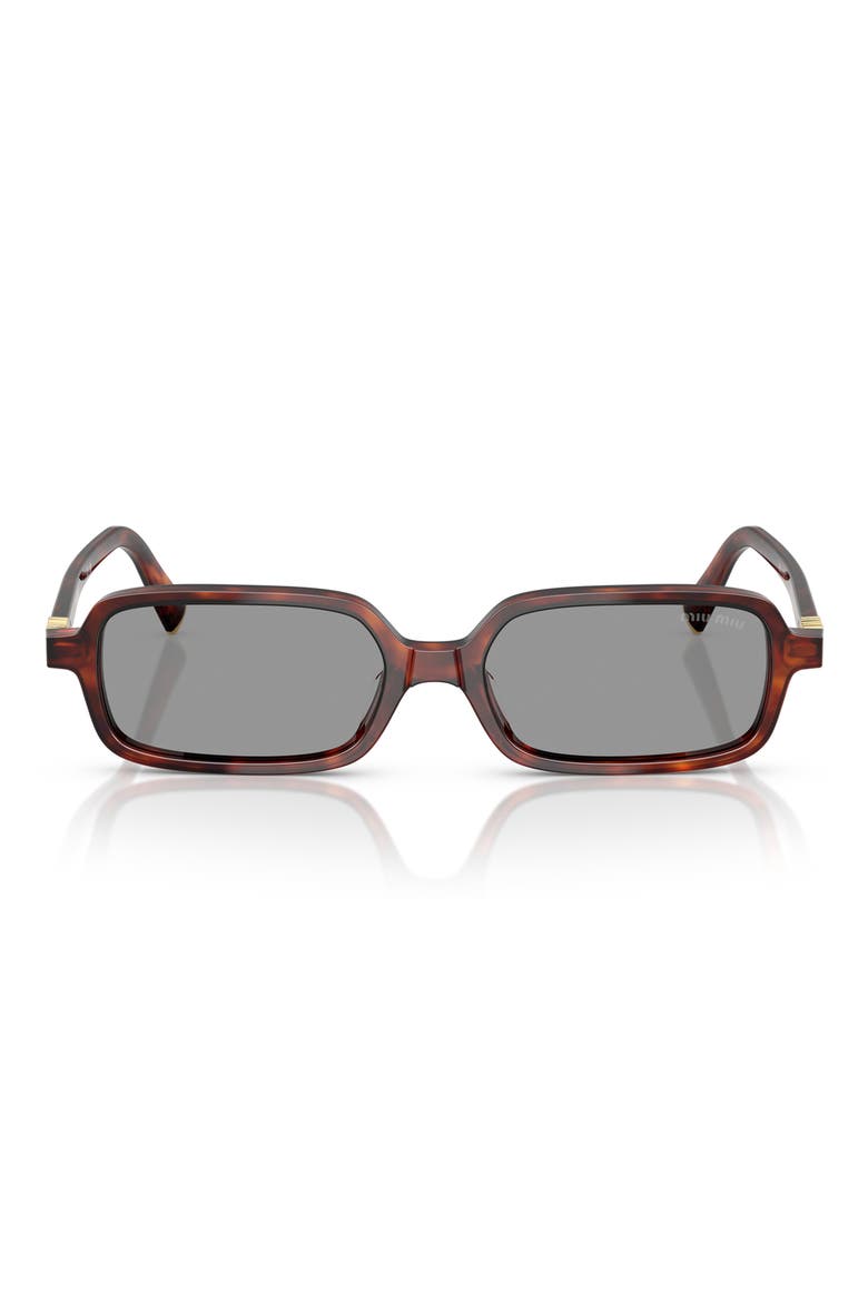 52mm Rectangular Sunglasses, Main, color, GREY
