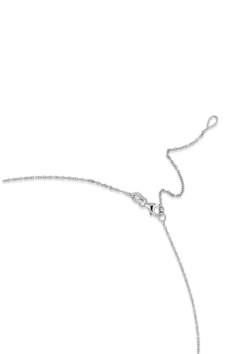 18K Gold Liora Natural Dancing Diamond Circle Pendant Necklace (Online Trunk Show), Alternate, color, 18K WHITE GOLD