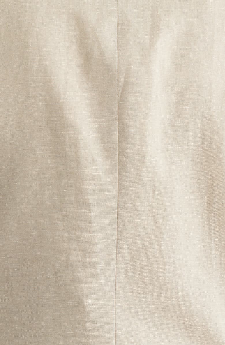 BOSS Huge Slim Fit Wool & Linen Suit, Alternate, color, Open Beige