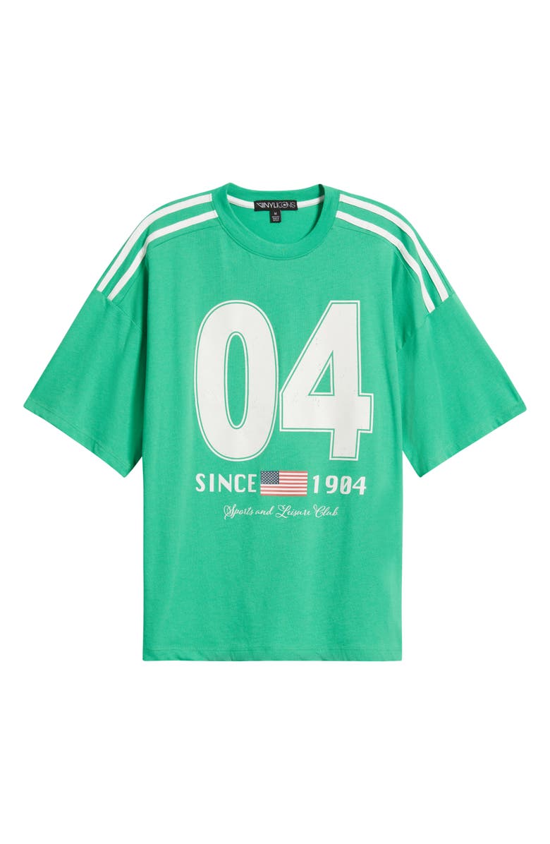 Vinyl Icons 04 Oversize Graphic T-Shirt, Alternate, color, Green