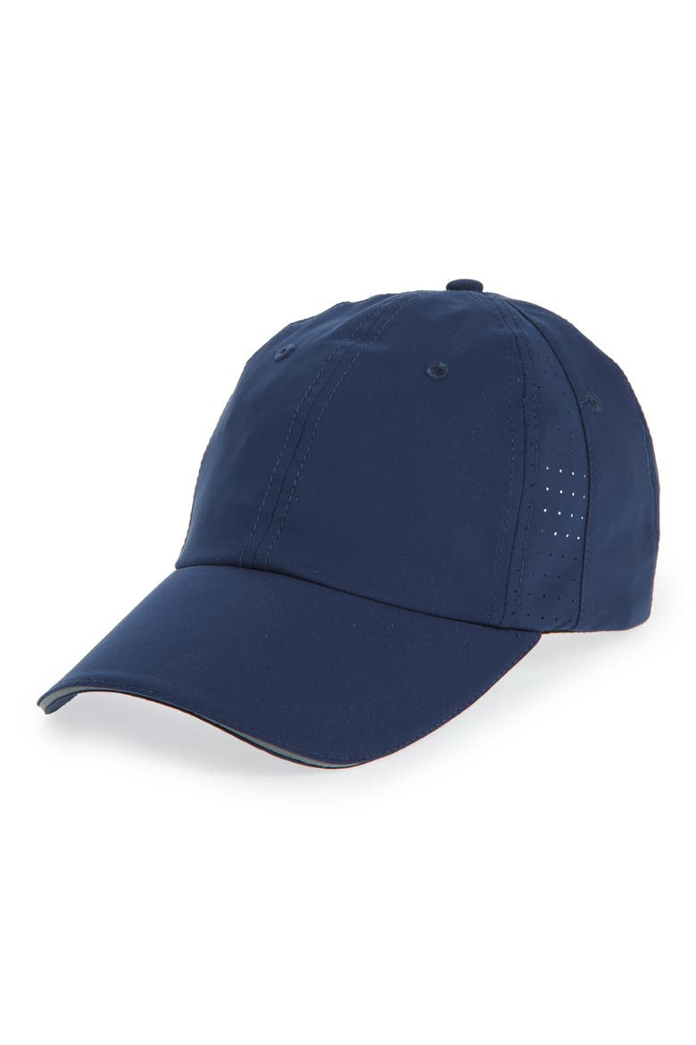 Perforated Baseball Cap, Main, color, NAVY SAPPHIRE