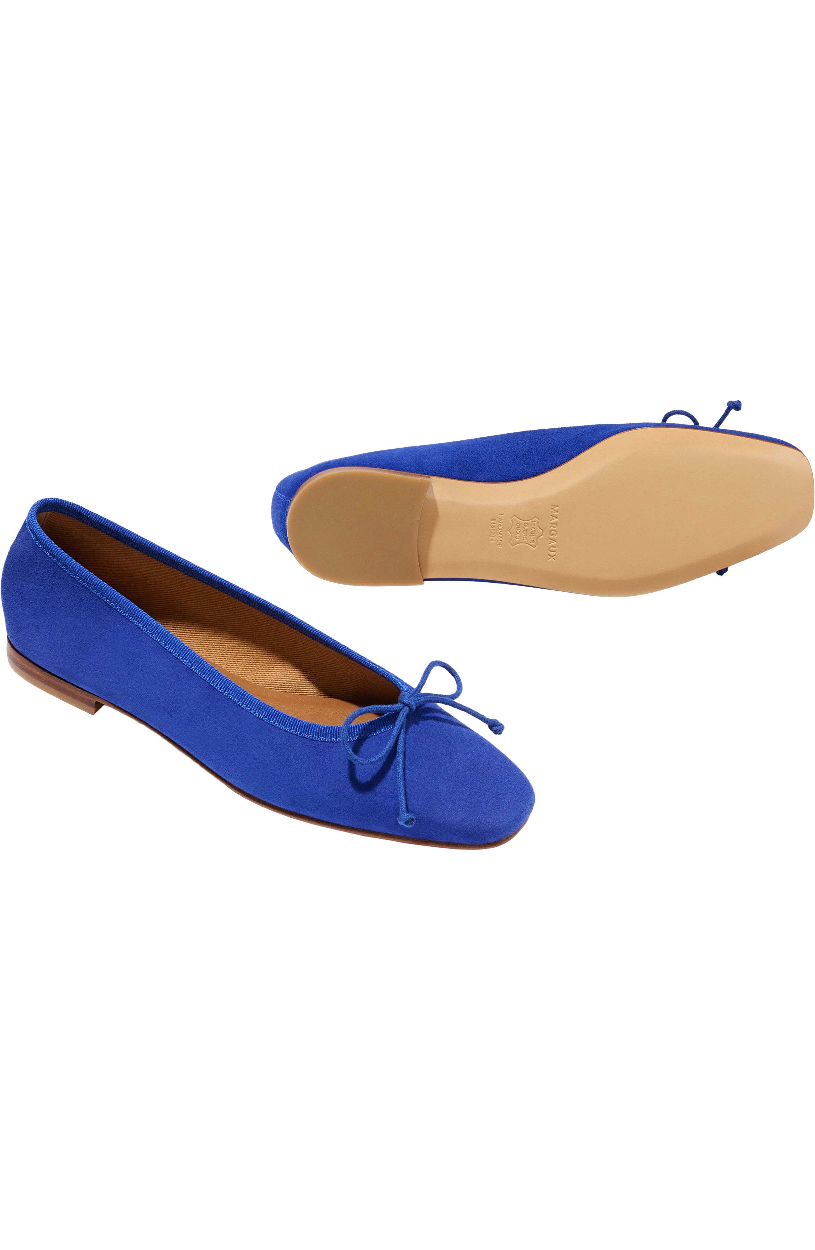The Fonteyn Flat, Alternate, color, Cobalt Suede