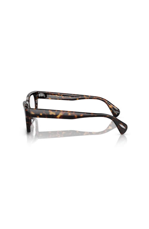 Oliver Peoples 51mm Square Optical Glasses In Brown