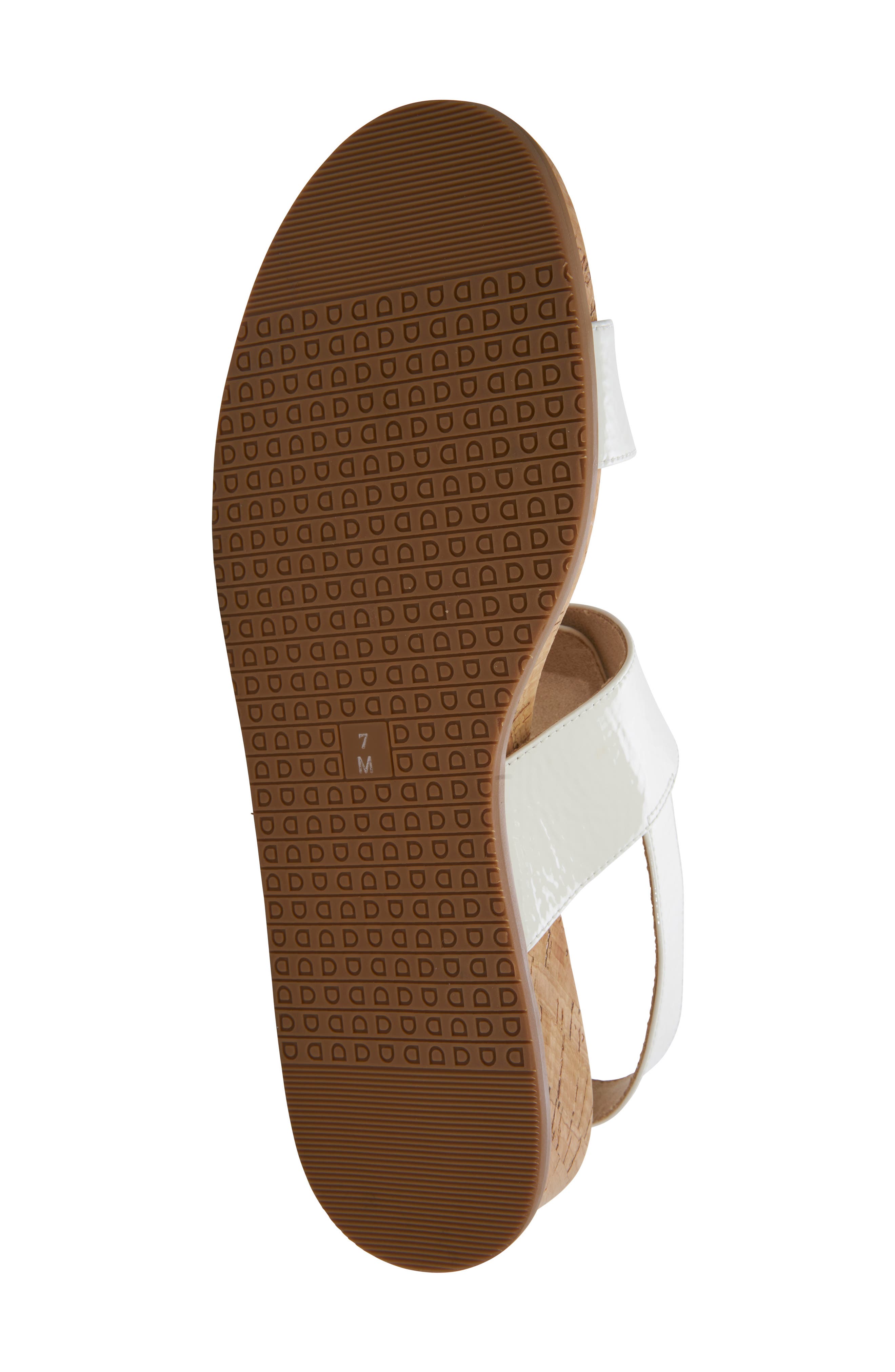 Nelly Wedge Sandal, Alternate, color, WHITE