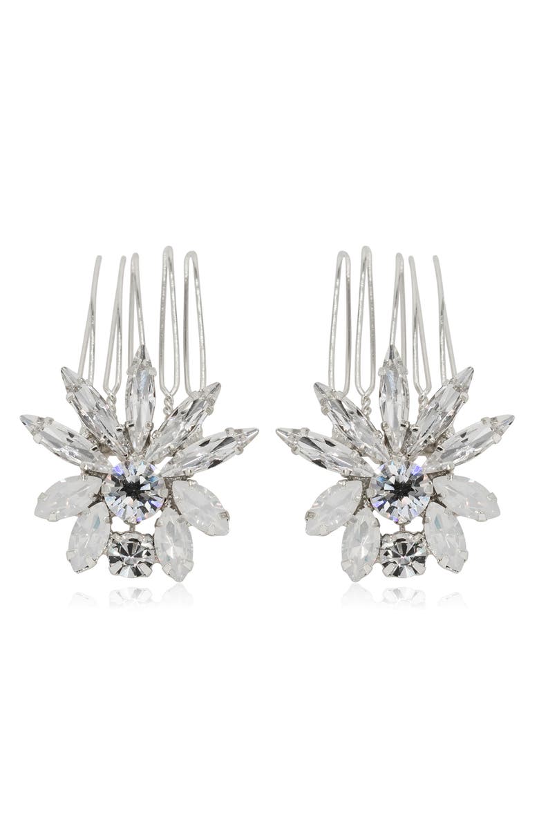 Brides & Hairpins Bara Set of 2 Hair Combs, Main, color, 