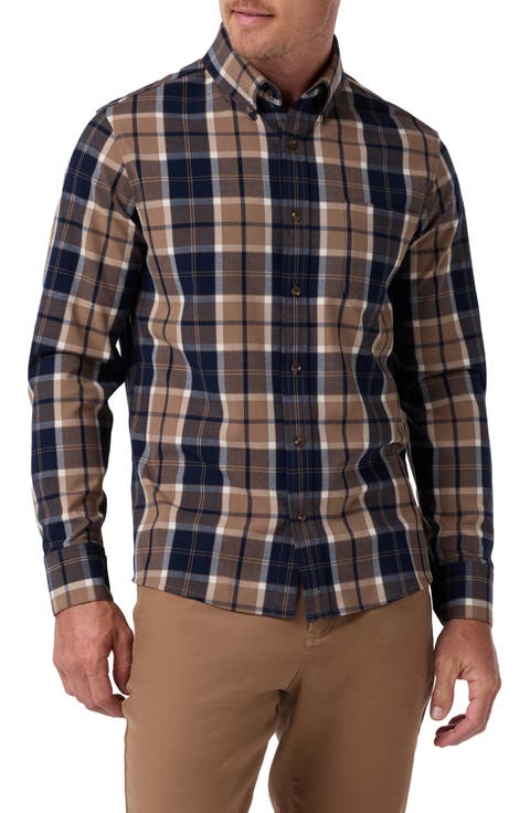 City Trim Fit Flannel Button-Down Shirt