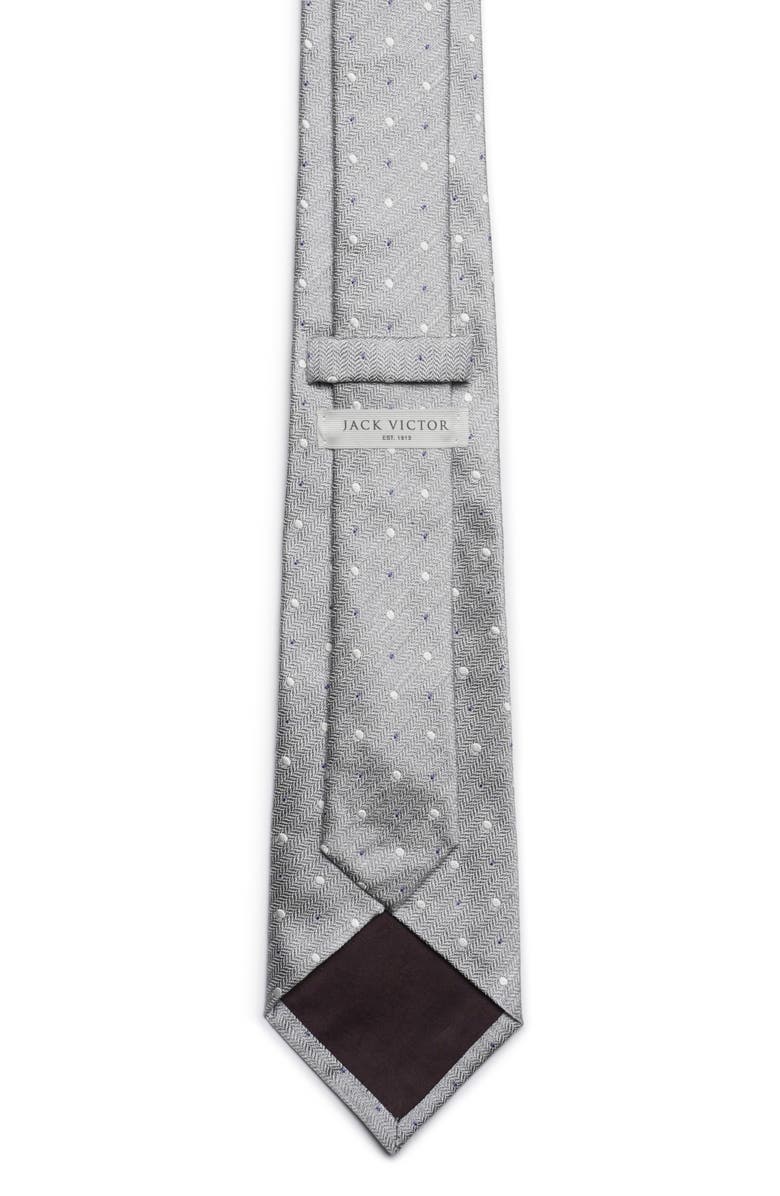 Jack Victor Chesterfield Neat Dot Silk Tie, Alternate, color,
