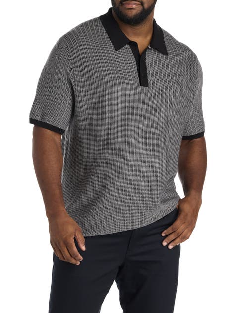 Big & Tall Geometric Jacquard Polo Shirt