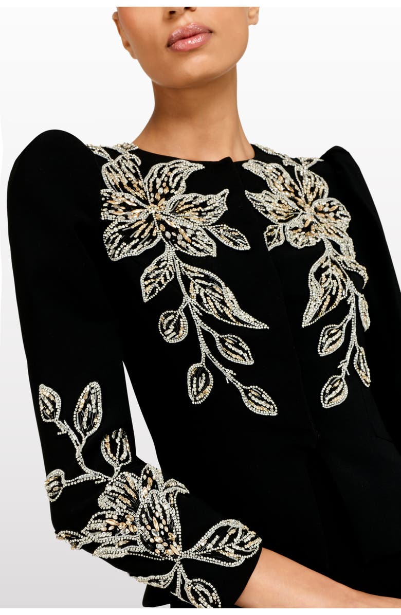 Jenny Packham Dalila Jacket, Alternate, color, Liquorice