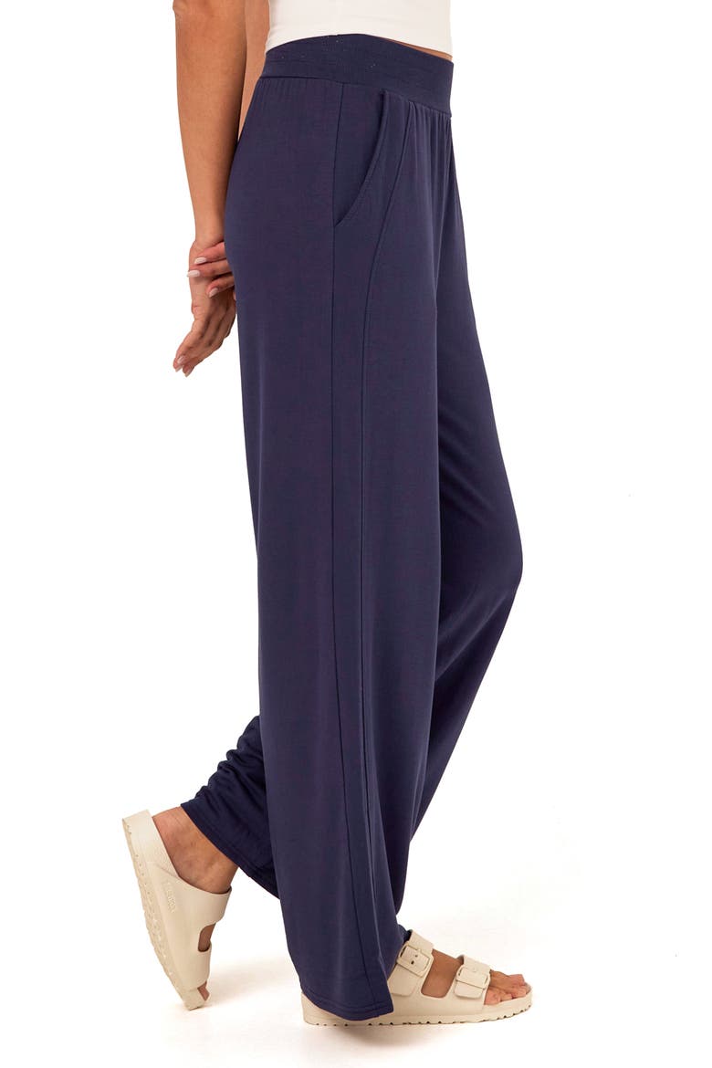 Esmeralda Feather Wide Leg Pants, Alternate, color, STARGAZER
