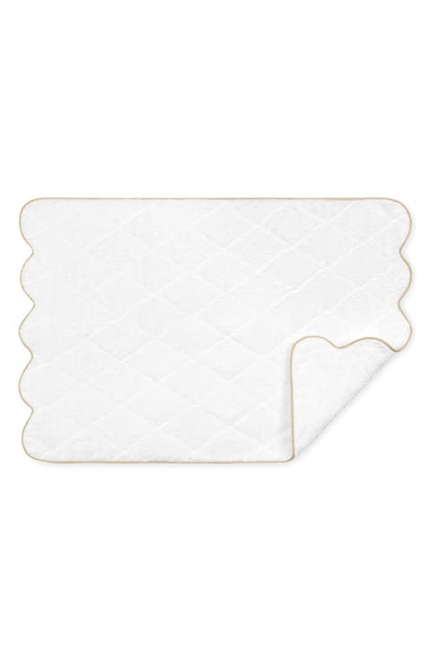 Cairo Scallop Quilted Tub Mat