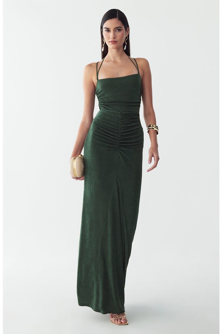 Sofia Maxi Dress, Alternate, color, Dark Olive