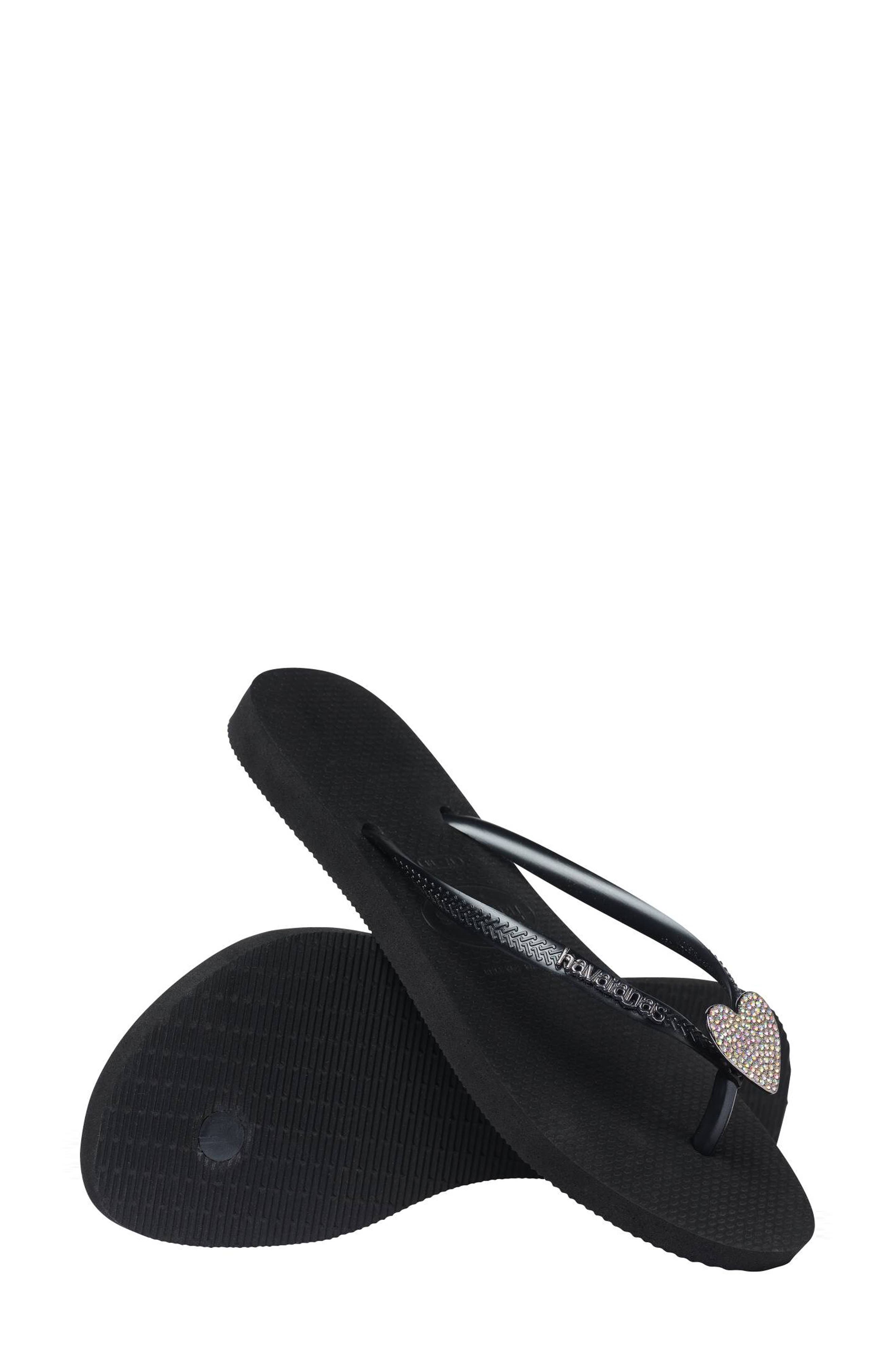 Havaianas Slim Crystal Charm Flip Flop, Alternate, color, 