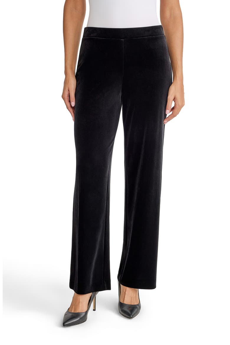 Stretch Wide Leg Pants, Main, color, BLACK