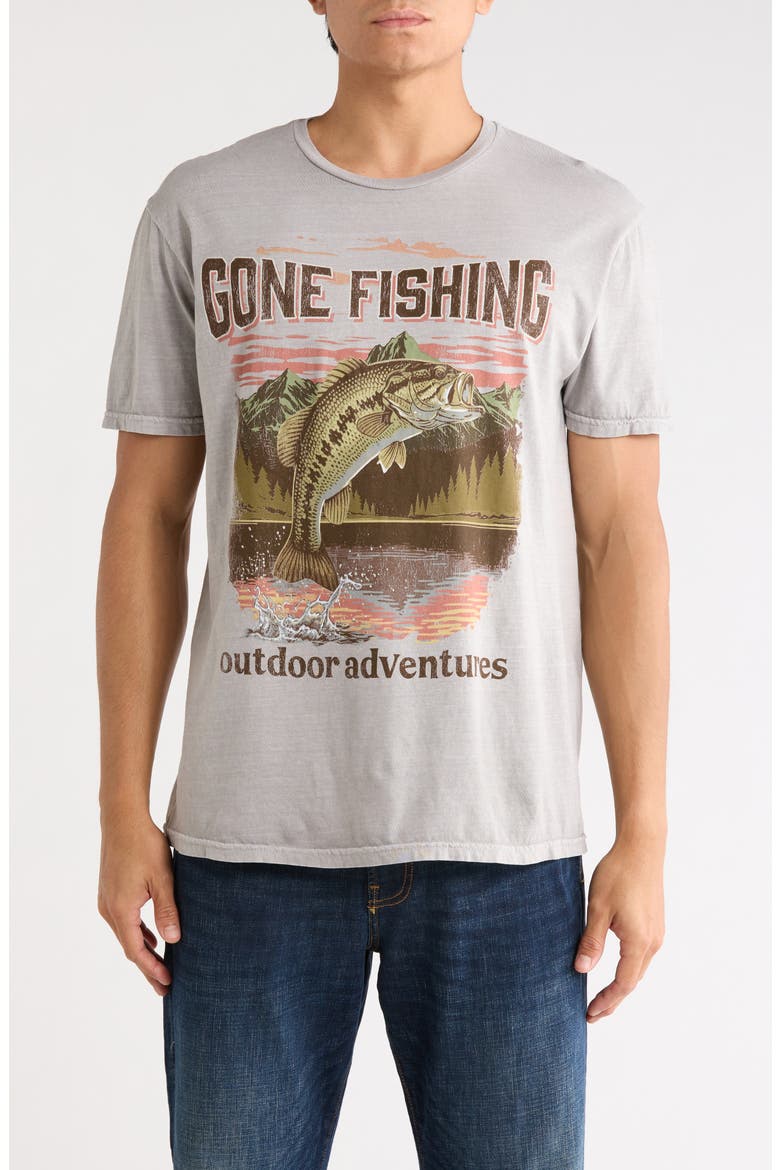 Gone Fishing Graphic T-Shirt, Main, color, PALOMA