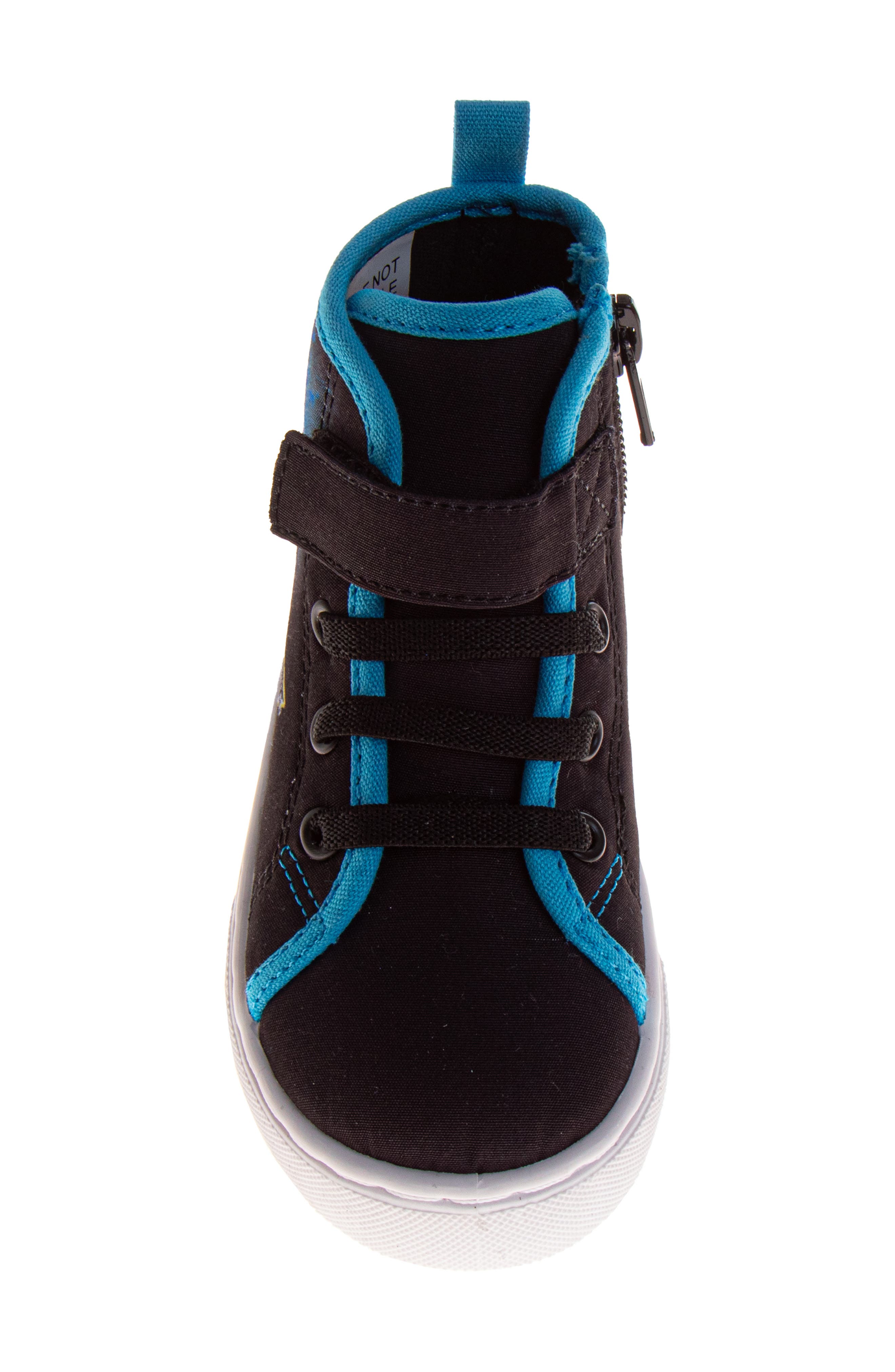 JOSMO Kids' Monster Jam High Top Sneaker, Alternate, color, Black/Blue