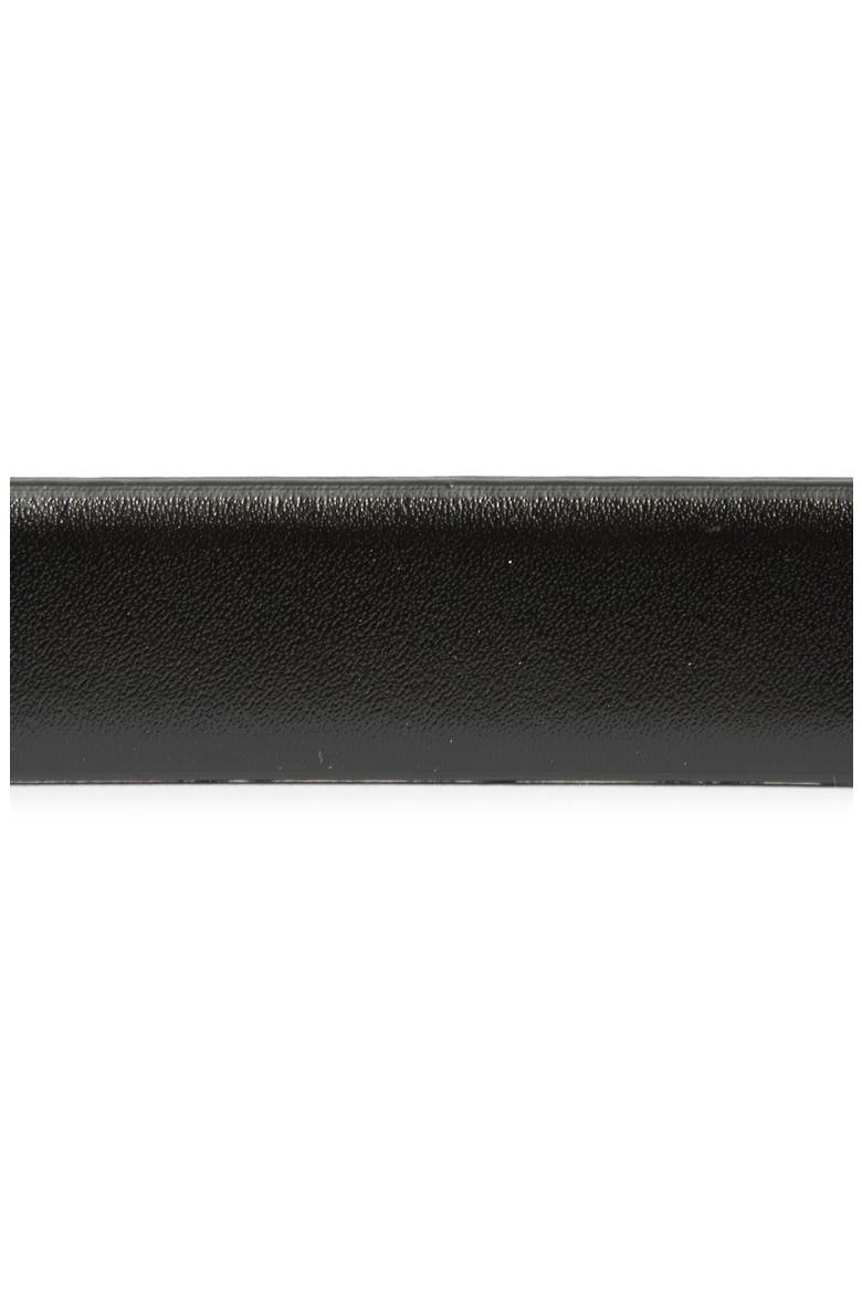 Baby Bombe VLOGO Leather Belt, Alternate, color, BLACK