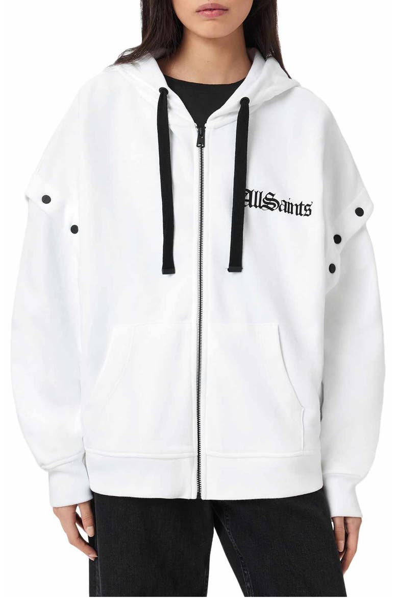 Gig Amphia Zip Hoodie, Main, color, OPTIC WHITE