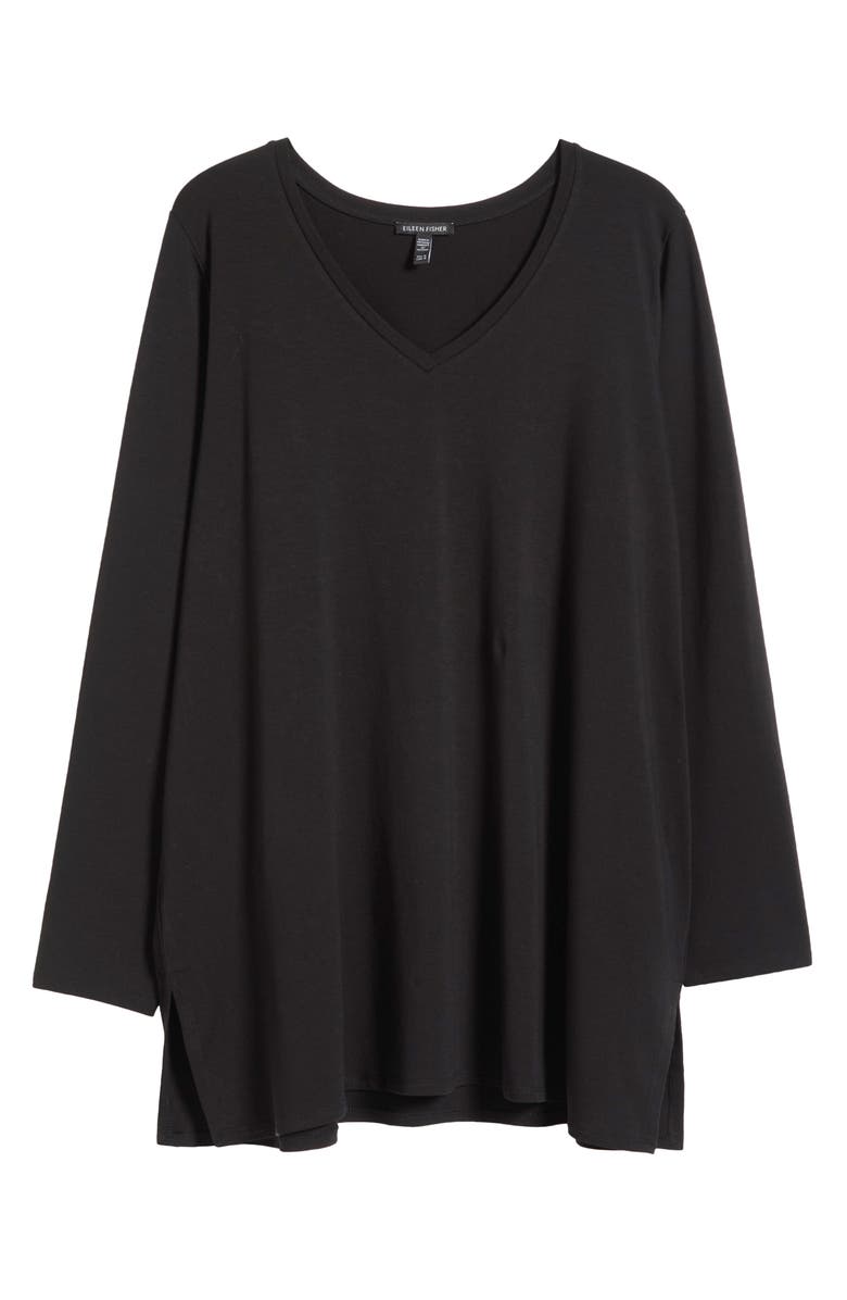 Eileen Fisher Long Sleeve V-Neck Tunic, Alternate, color, 