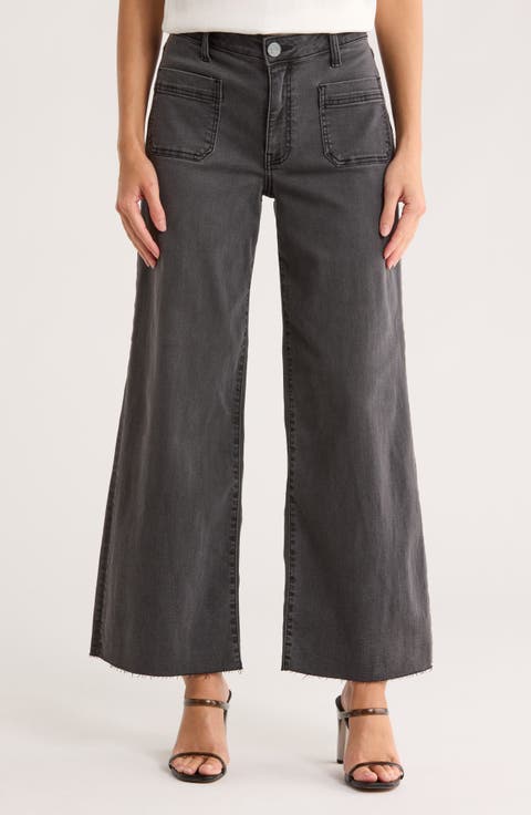Lily High Waist Wide Leg Jeans (Cleome)