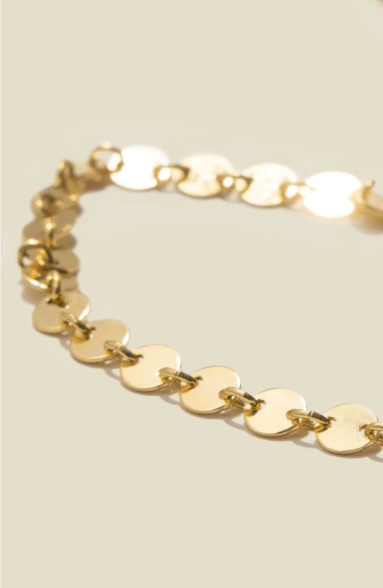MADE BY MARY Poppy Chain Anklet, Alternate, color, Gold Filled