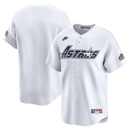 Nike White Houston Astros Throwback Cooperstown Collection Limited Jersey