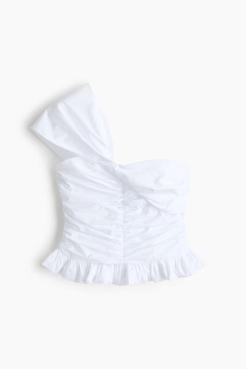 Twist-detail One-shoulder Top