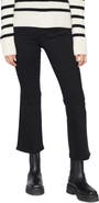 FRAME Jet Set Crop Mini Bootcut Pull-On Jeans