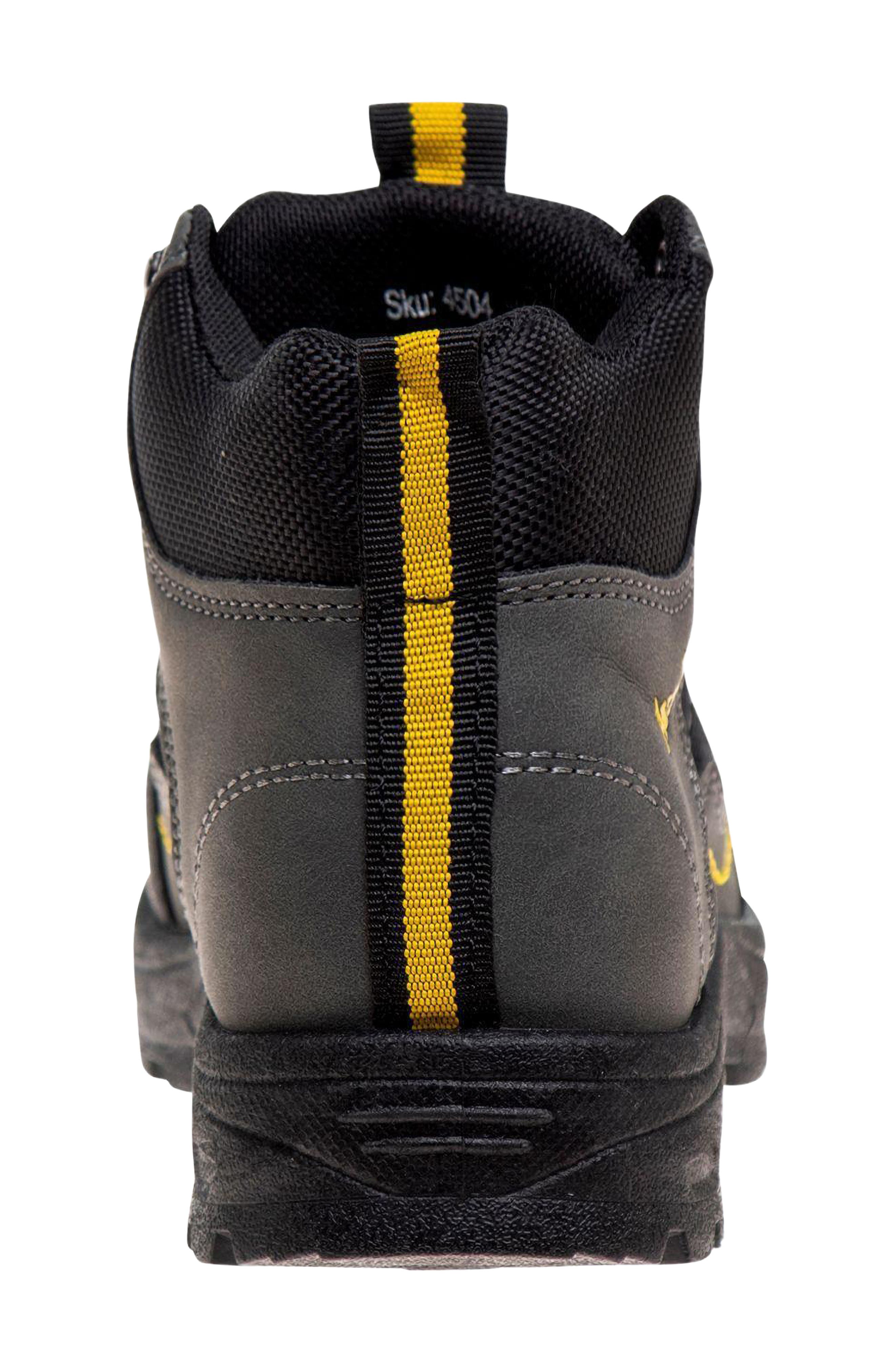 Kids' Hiker Boot, Alternate, color, GREY/ YELLOW