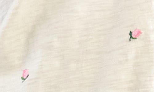 Billy T Rosey Frill Sleeve T-shirt In Iced Latte