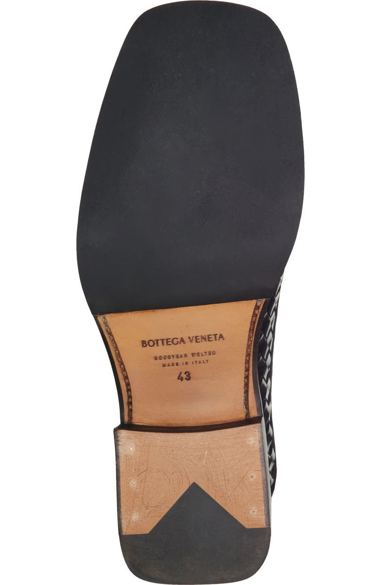 Bottega Veneta Smashed Intrecciato Leather Derby, Alternate, color, Black