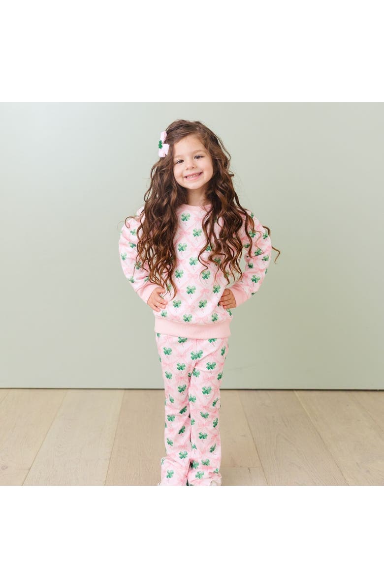 Sweet Wink Sweet Clover St. Patrick
s Day Sweatshirt, Alternate, color, Light Pink