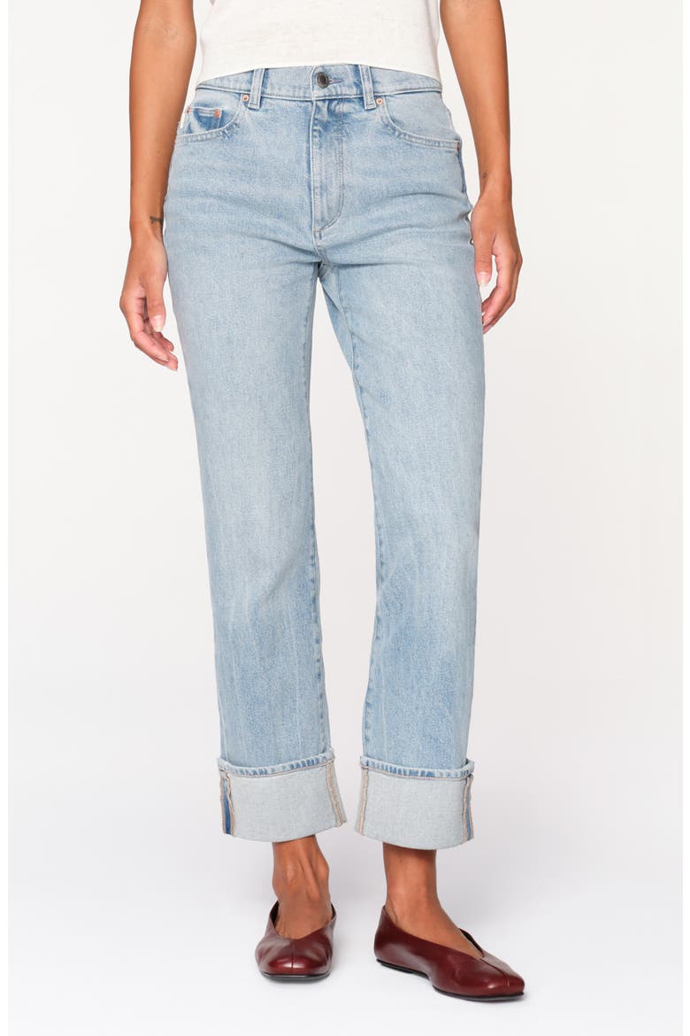 Patti High Waist Ankle Straight Leg Jeans, Main, color, ARUBA CUFFED VINTAGE