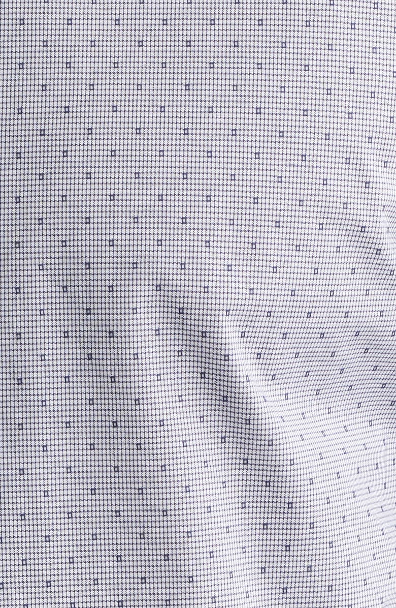 BOSS Hank Kent Slim Fit Performance Stretch Cotton Dress Shirt, Alternate, color, Dark Blue