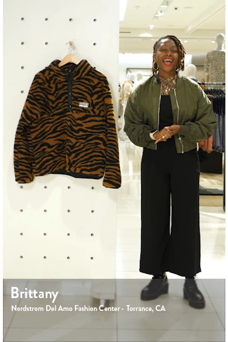 Juju Tiger Print Fleece Jacket video