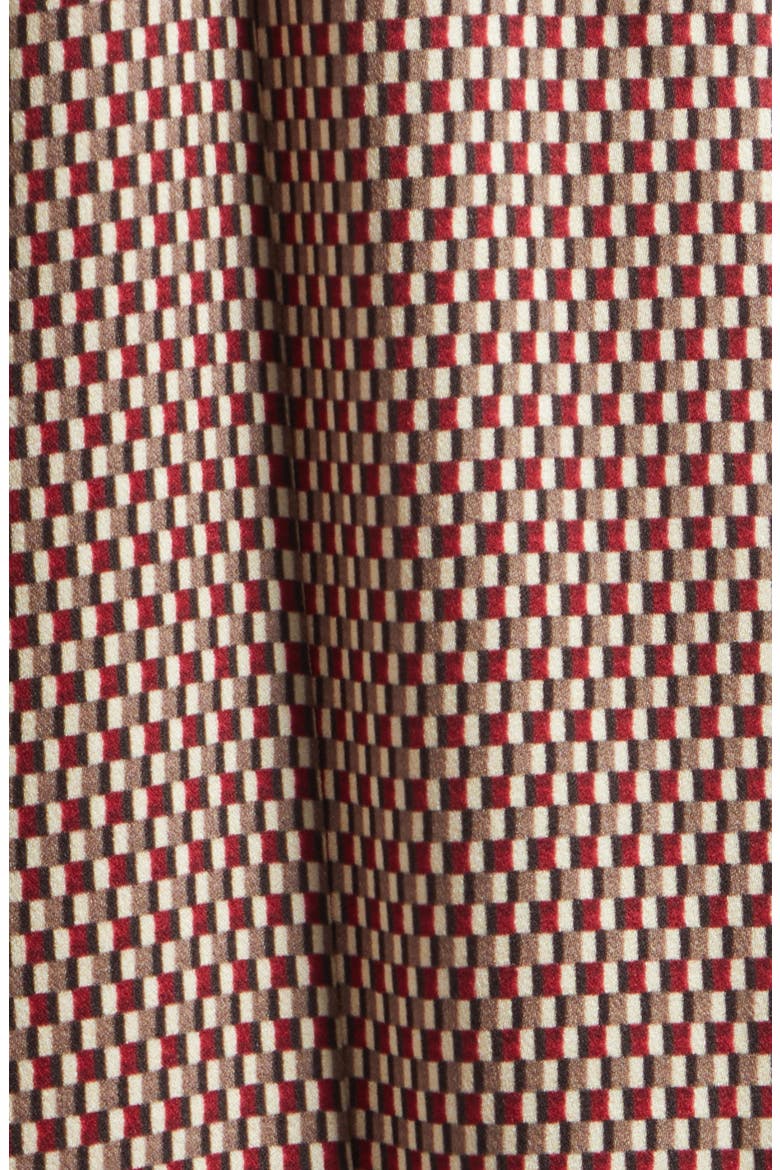 Eden Microcheck Top, Alternate, color, RED