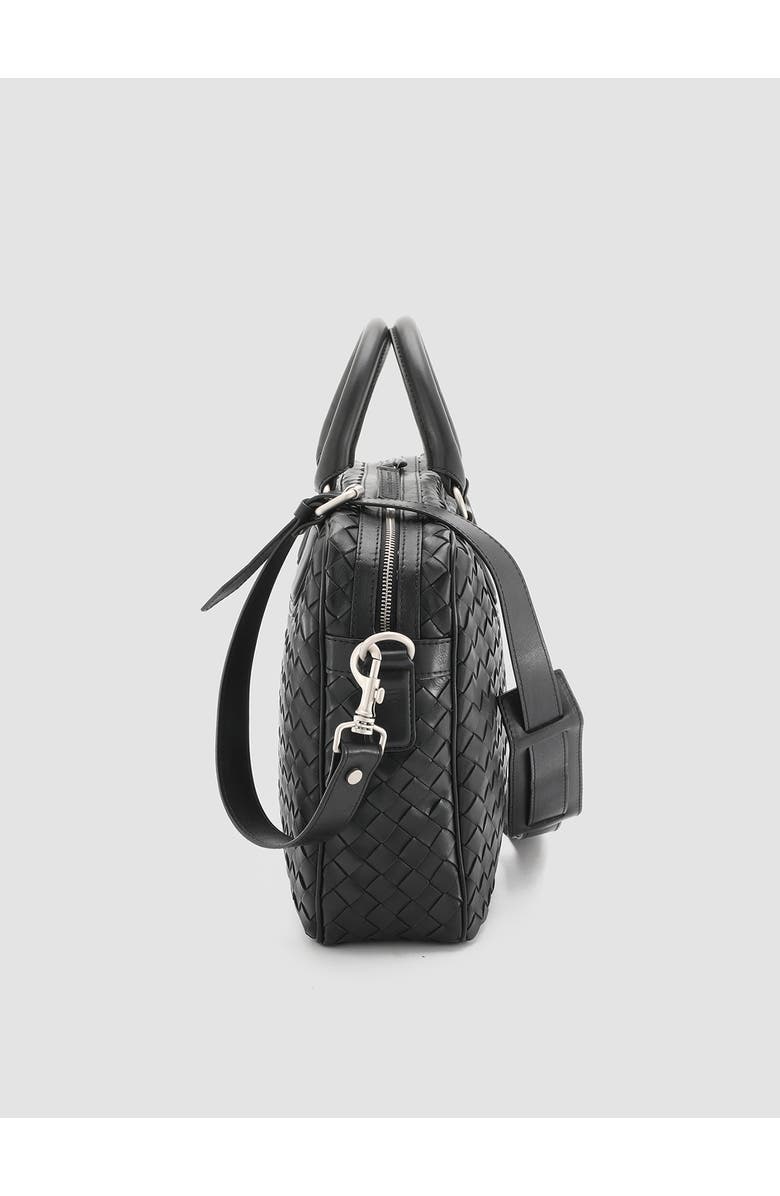 Officine Creative Armor 011 Hand-Woven Shoulder Bag, Alternate, color, Black