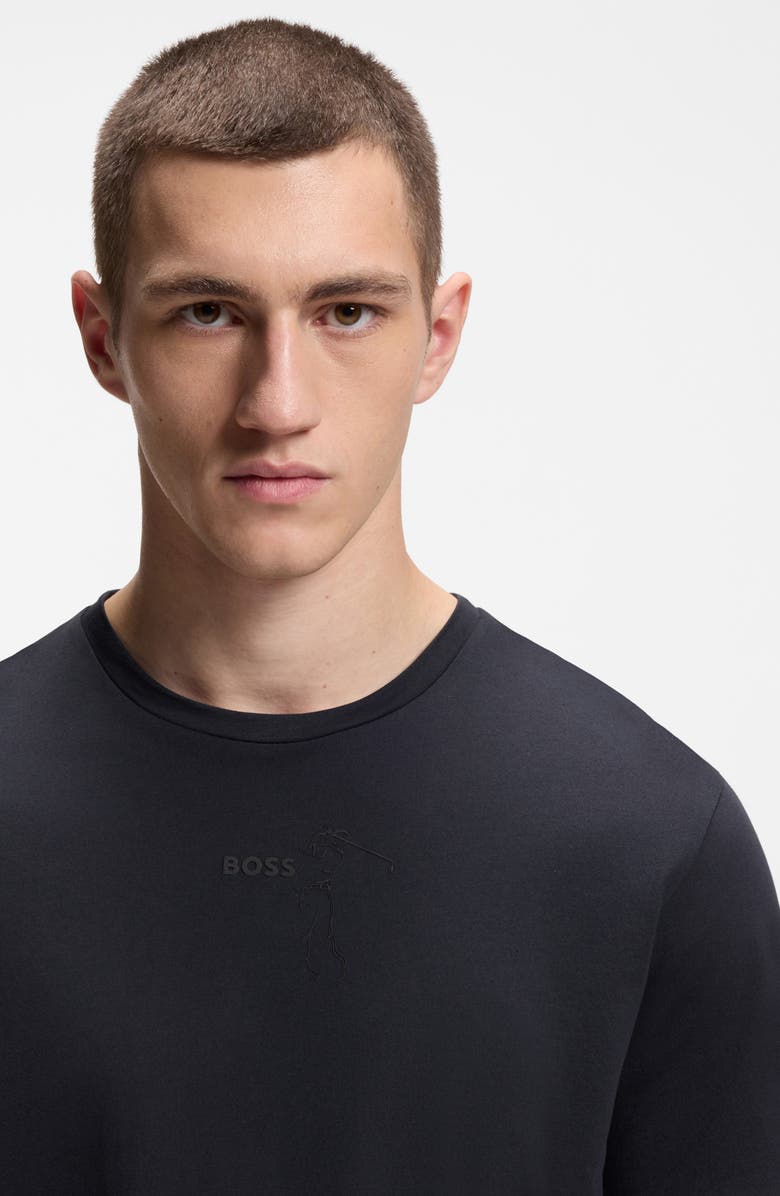 BOSS GOC Birdie Cotton Graphic T-Shirt, Alternate, color, Dark Blue