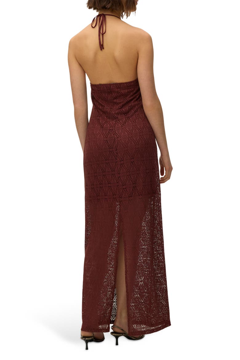 Maya Maxi Halter Dress, Alternate, color, ANDORRA