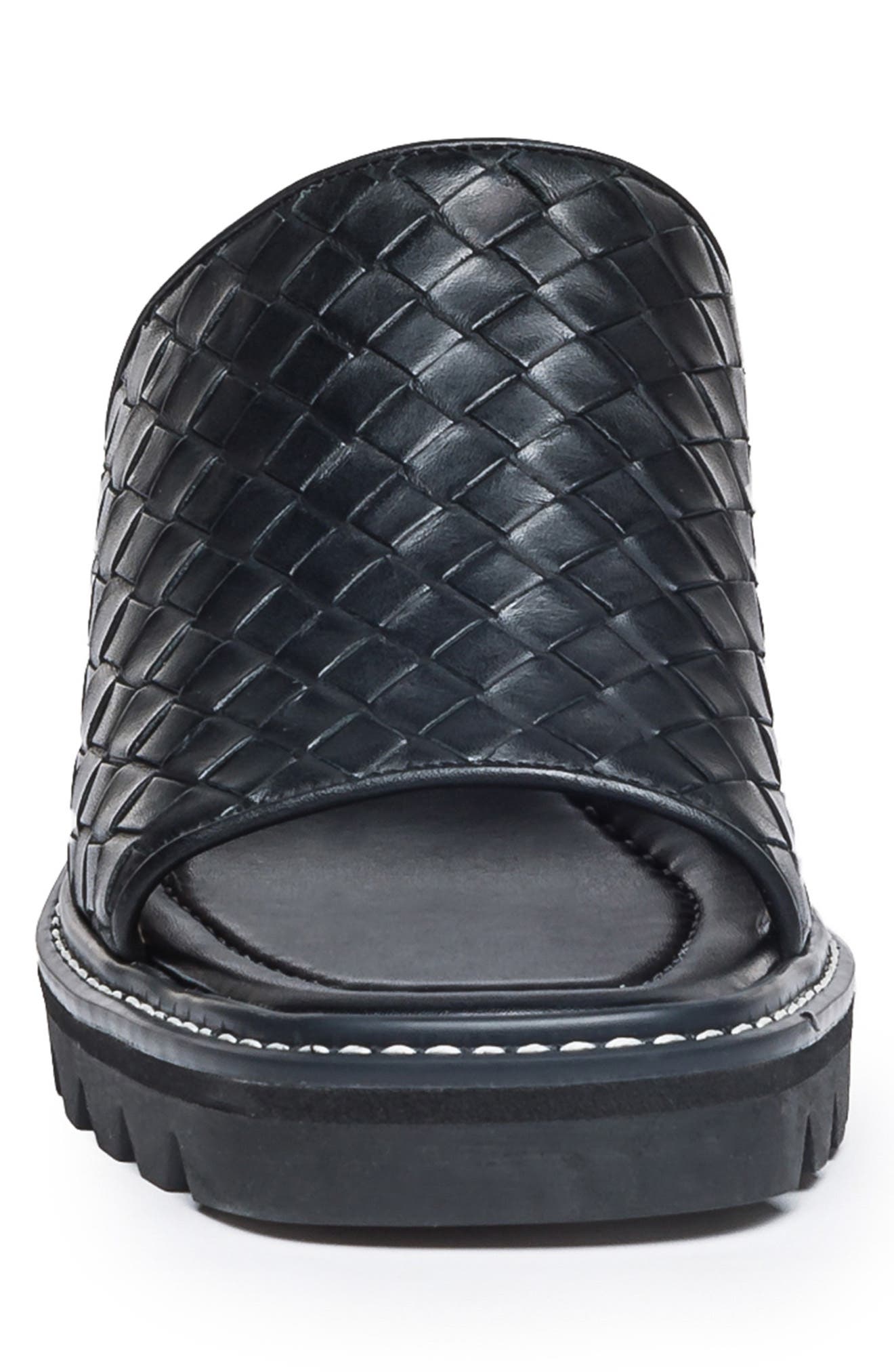 BERNARDO STUDIO Sindy Woven Leather Mule Sandal, Alternate, color, 