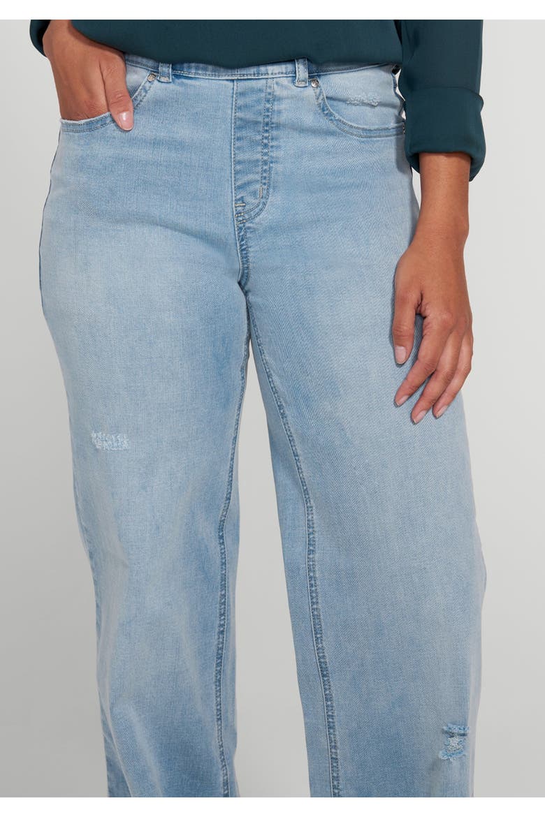 Boyfriend Jeans Wide Leg Stretch Denim, Alternate, color, Coastal Wash