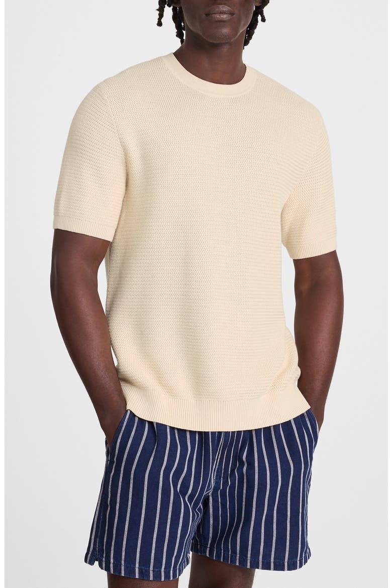 Zigzag Stitch Sweater Top, Main, color, PARCHMENT