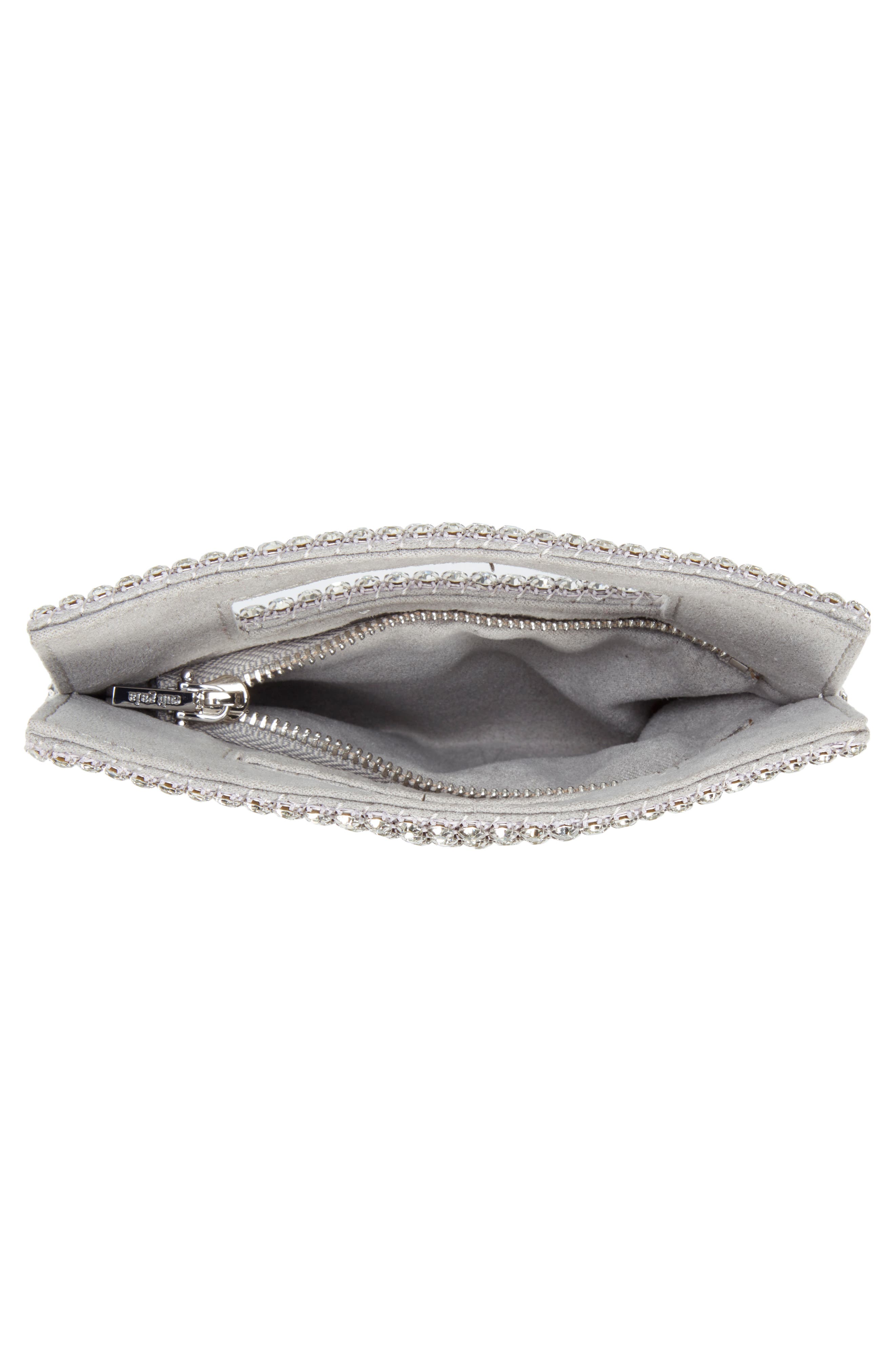 Lucinda Top Handle Clutch, Alternate, color, CLEAR SILVER