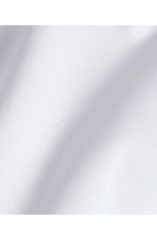 David Donahue Slim Fit French Cuff Cotton Broadcloth Dress Shirt In White